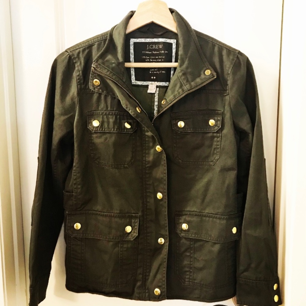 J Crew Downtown Field Mossy Olive Jacket